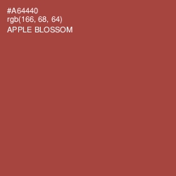 #A64440 - Apple Blossom Color Image